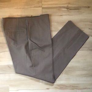 Talbots Heritage flat front pants Dark Khaki/Gray size 12